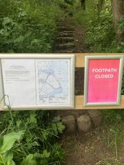 Not what we wanted to see - an unexpected extra half mile, and involving an up and a down 😖